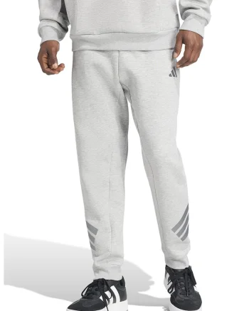 Pantaloni de trening regular fit cu logo, Gri deschis melange