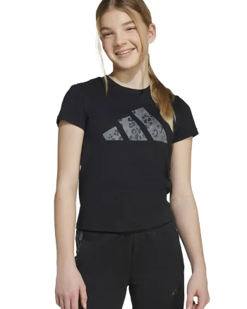 Tricou din bumbac cu imprimeu logo, Negru/Gri inchis