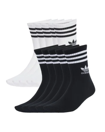 Set de sosete unisex cu logo - 5 perechi, Alb/Negru