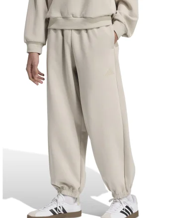 Pantaloni de trening din amestec de modal cu snururi, Bej deschis