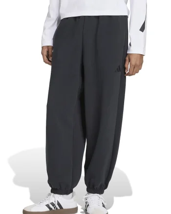 Pantaloni de trening din amestec de modal cu snururi, Negru