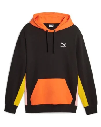 Hanorac barbati  CLASSICS Block Hoodie, Bumbac, Negru,