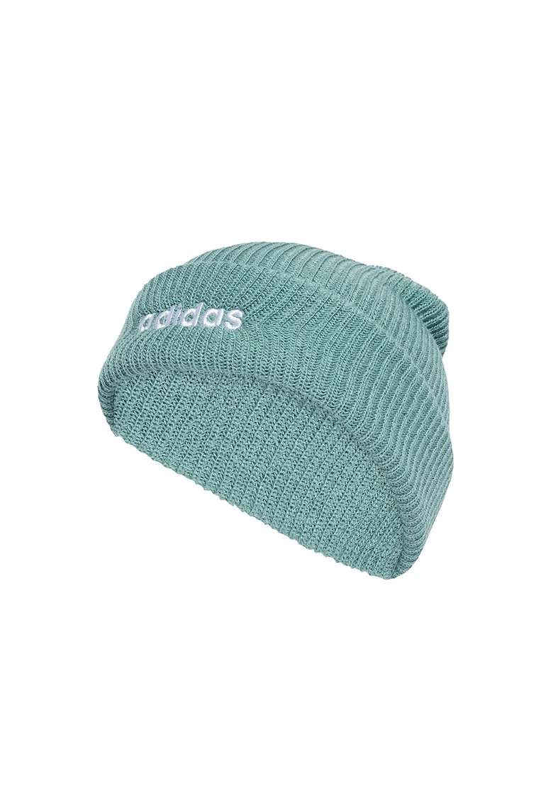Caciula unisex cu striatii Classic, Alb/Verde persan