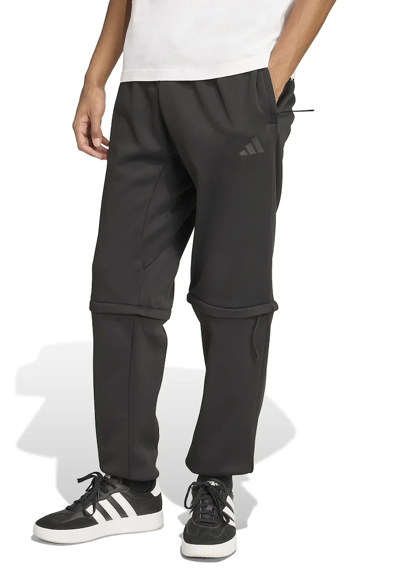 Pantaloni de trening convertibili cu partea inferioara detasabila, Negru