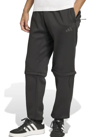 Pantaloni de trening convertibili cu partea inferioara detasabila, Negru