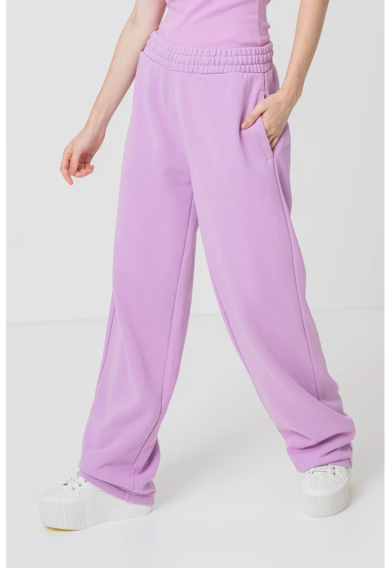 Pantaloni jogger relaxed fit, Lila