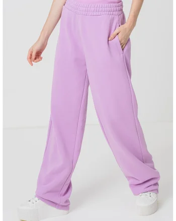Pantaloni jogger relaxed fit, Lila