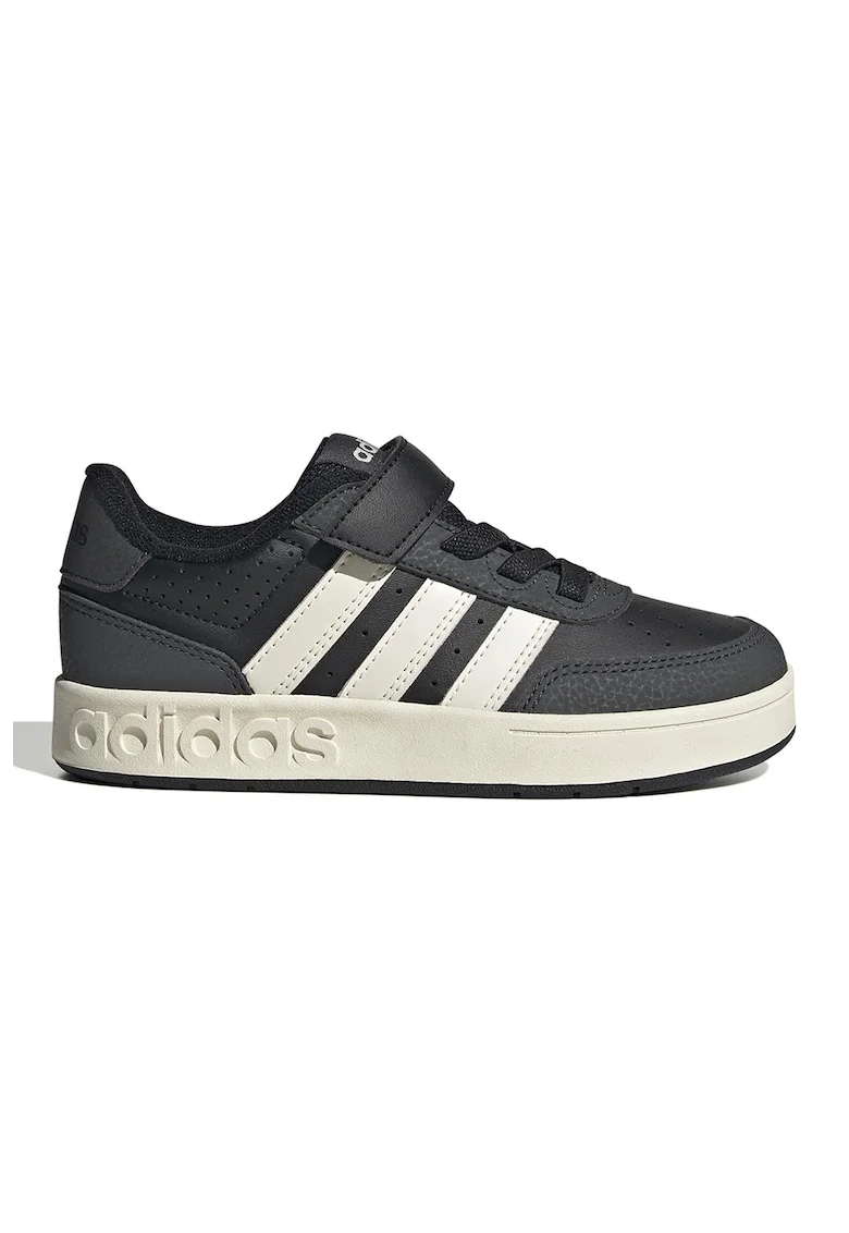 Pantofi sport Breakbase din piele ecologica cu inchidere velcro, Negru
