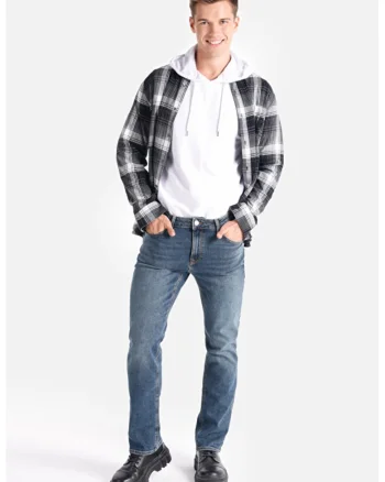 Blugi regular fit cu 5 buzunare