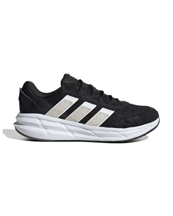 Pantofi sport AstraStar de piele ecologica si plasa, Alb/Negru