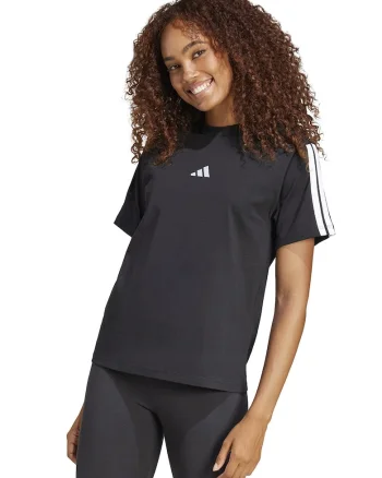 Tricou din bumbac cu decolteu la baza gatului, Alb/Negru