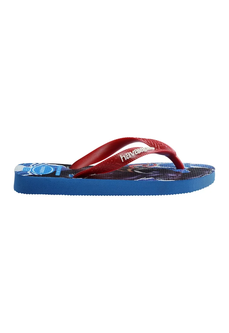Papuci flip-flop cu imprimeu Spider-Man, Rosu cireasa/Alb optic
