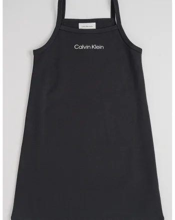 Rochie fara maneci cu decolteu patrat, Negru