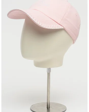 Sapca baseball din bumbac cu broderie logo, Roz deschis