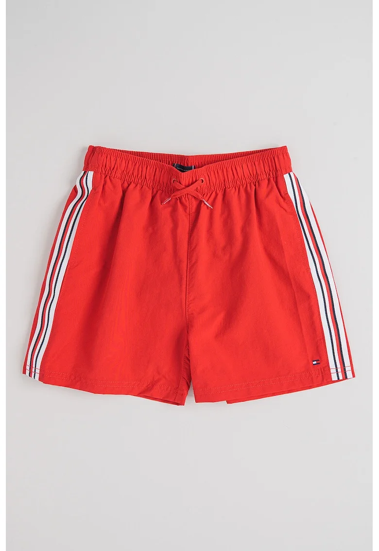 Pantaloni scurti de baie cu snur, Rosu