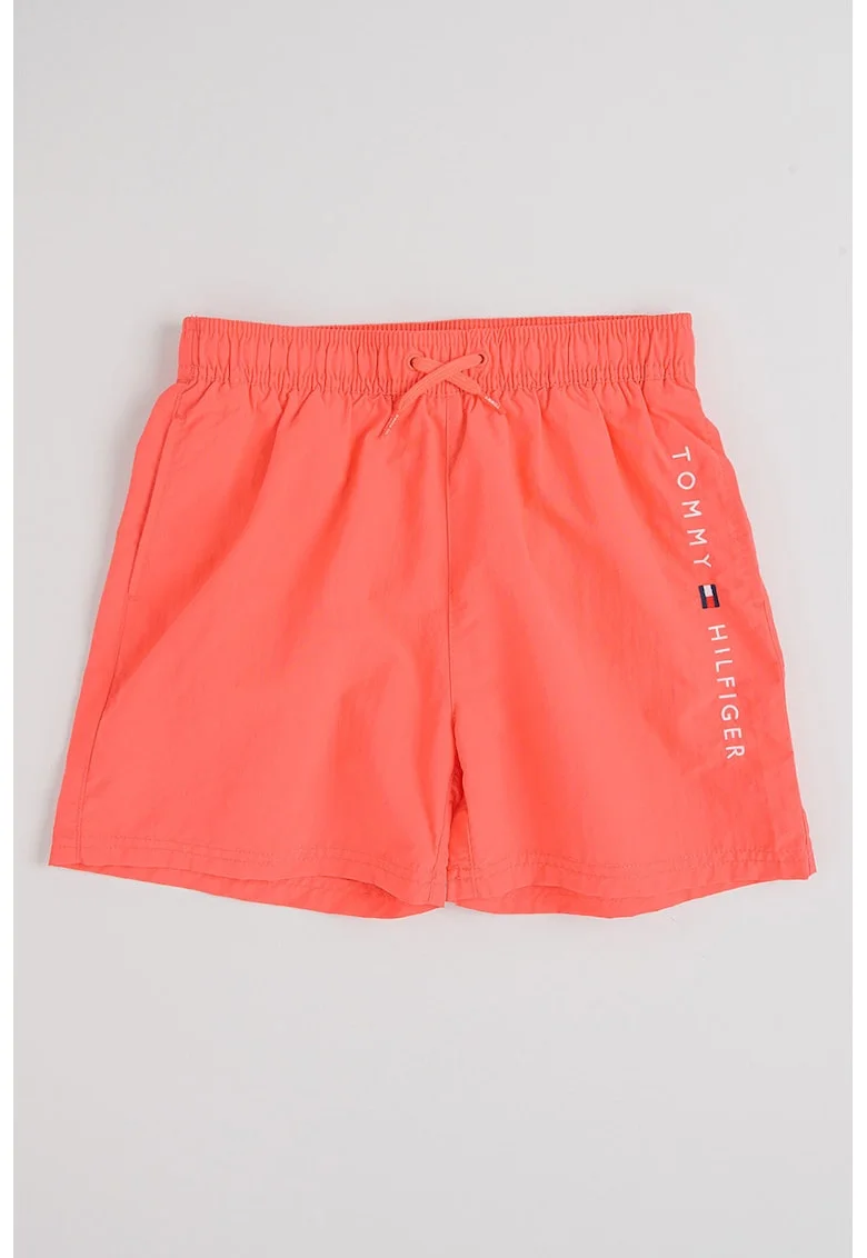 Pantaloni scurti de baie cu snur, Roz aprins