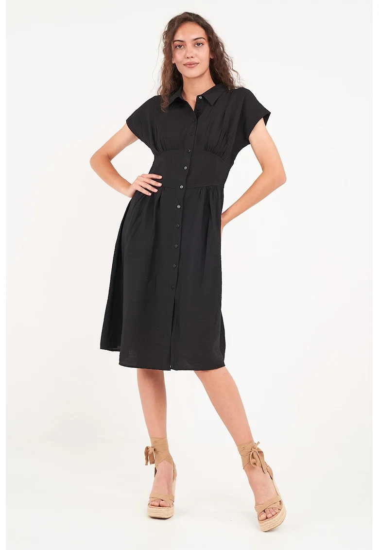 Rochie mini cu croiala A, Negru