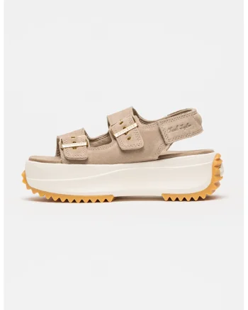 Sandale wedge de piele intoarsa All Star Chuck Taylor, Bej inchis