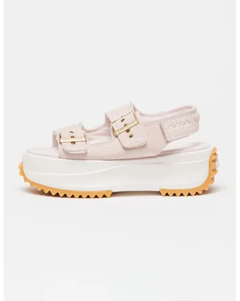 Sandale wedge de piele intoarsa All Star Chuck Taylor, Nude rose