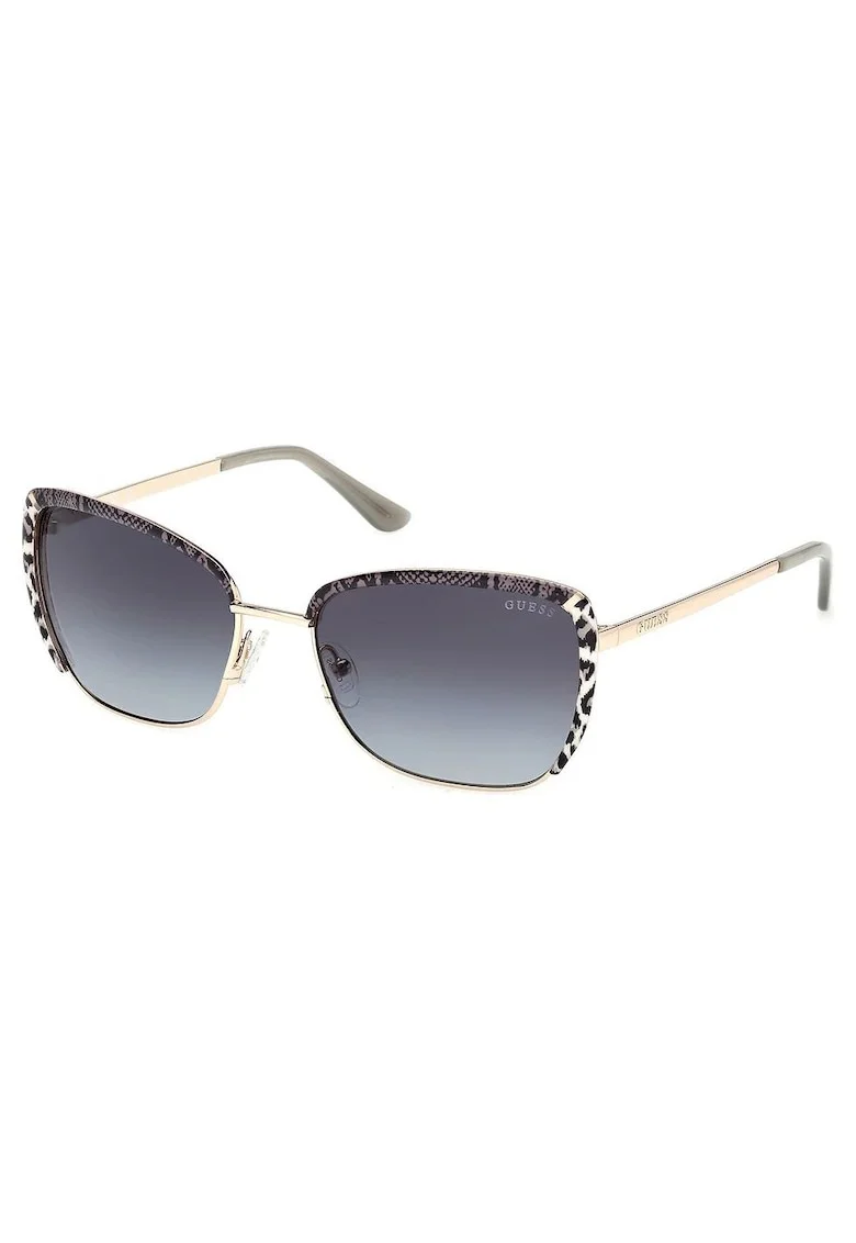 Ochelari de soare cat-eye cu accente animal print