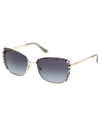 Ochelari de soare cat-eye cu accente animal print