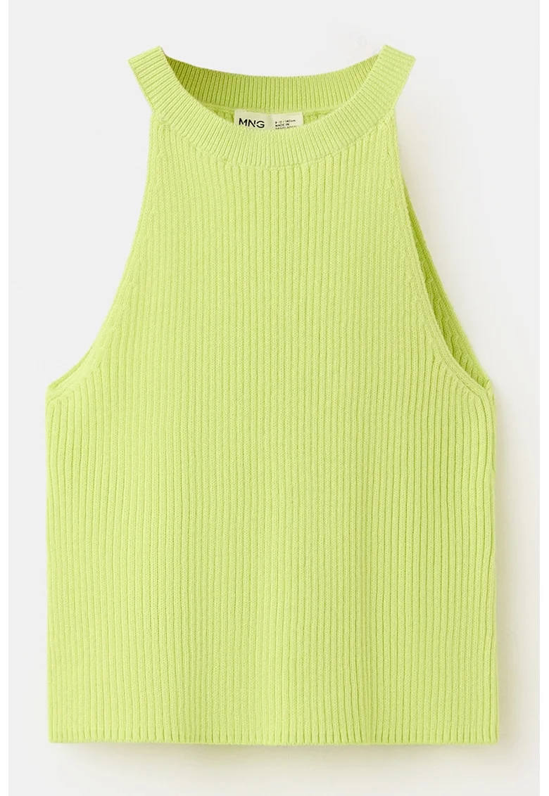 Top uni de bumbac, Verde lime