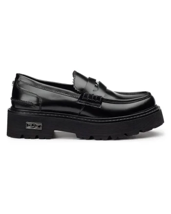 Pantofi loafers din piele Slash,