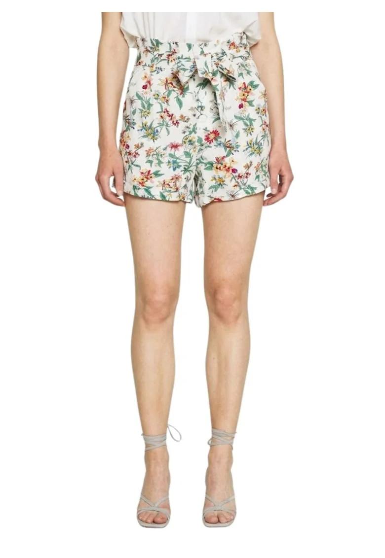Pantaloni scurti cu imprimeu floral,