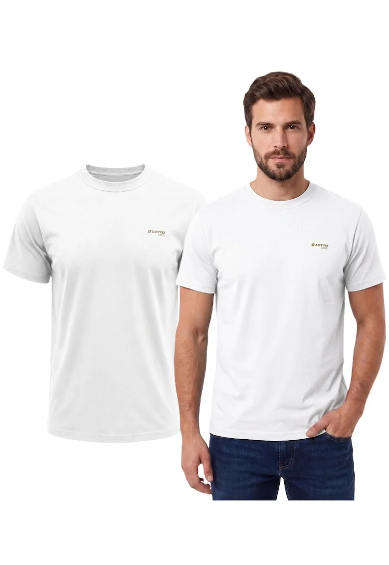 Tricou regular fit cu logo discret