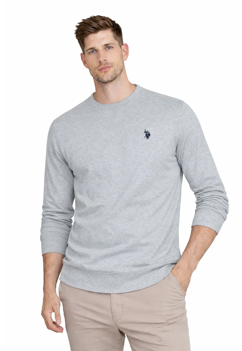 Bluza cu detaliu logo la piept