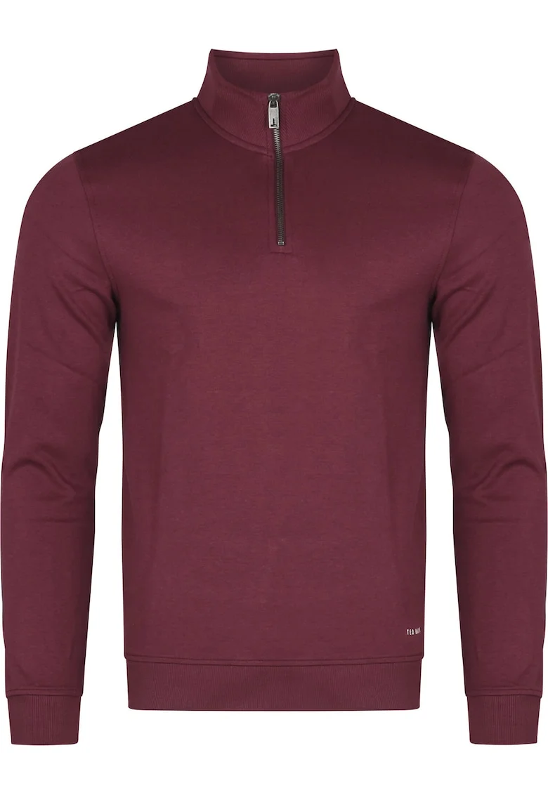 Bluza cu fermoar la guler