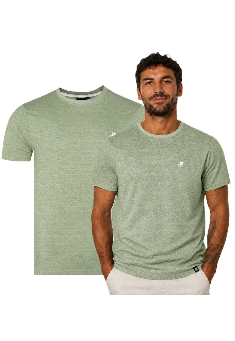 Tricou cu logo brodat