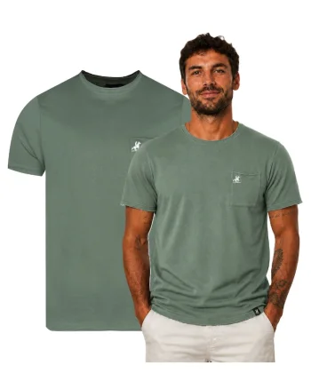 Tricou din bumbac cu buzunar la piept