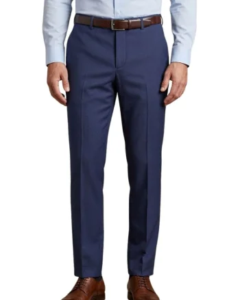 Pantaloni de costum din lana slim fit,