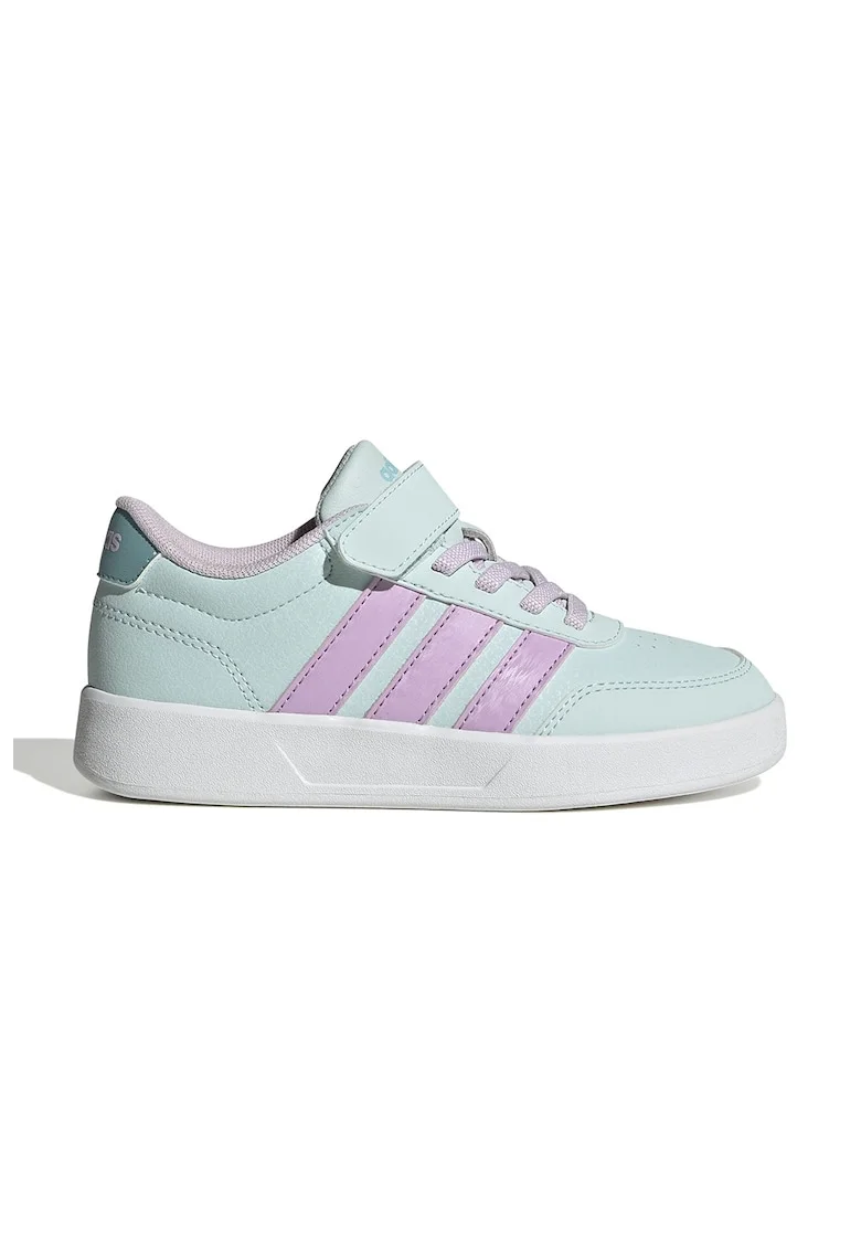 Pantofi sport Breaknet Sleek de piele ecologica cu velcro, Lila/Verde menta
