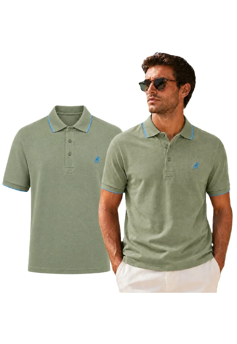 Tricou polo cu detalii logo