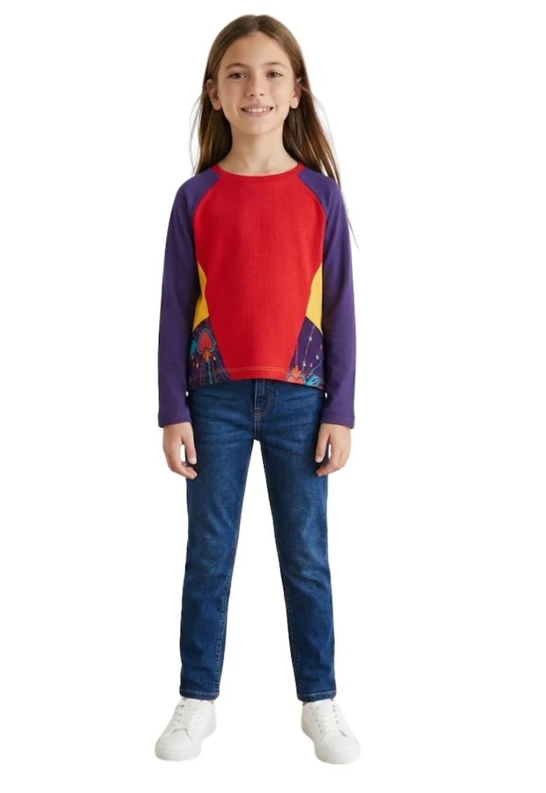 Bluza cu model color block Billie