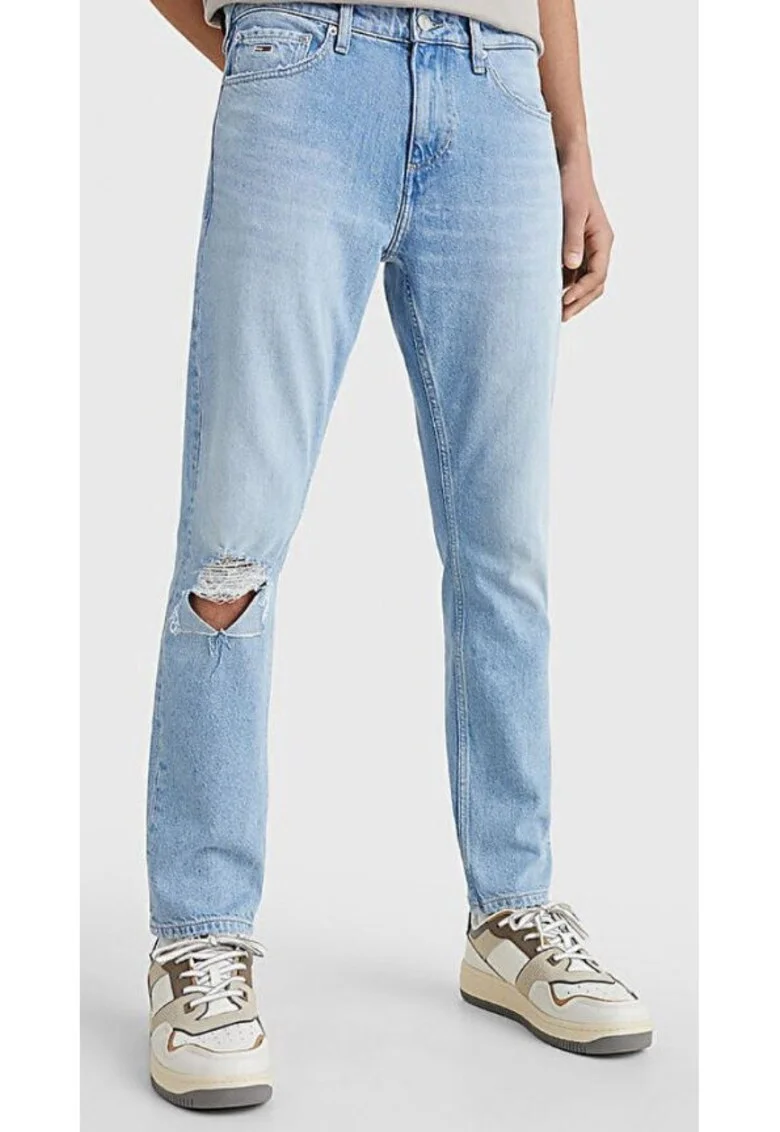 Pantaloni barbati,  Bumbac, Albastru, Albastru