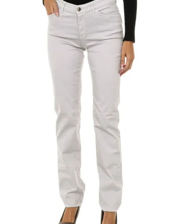 Blugi slim fit cu talie medie,