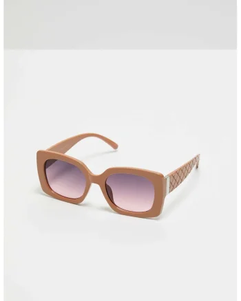 Ochelari de soare dama,  Chena, UV400, Maro, Universal