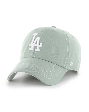 ’47, Sapca baseball de bumbac cu detaliu brodat, Alb/Verde pastel