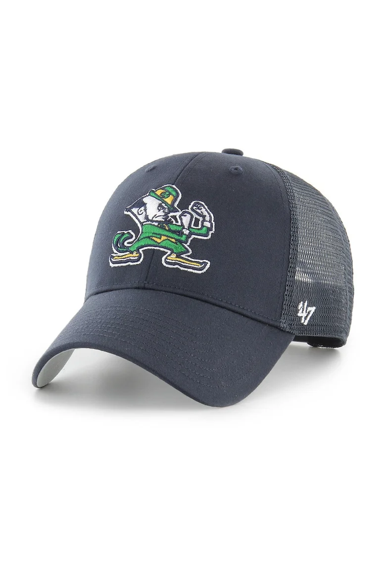 ’47, Sapca ajustabila cu perforatii Branson Notre Dame, Alb/Verde/Albastru oceanic