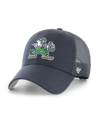 ’47, Sapca ajustabila cu perforatii Branson Notre Dame, Alb/Verde/Albastru oceanic