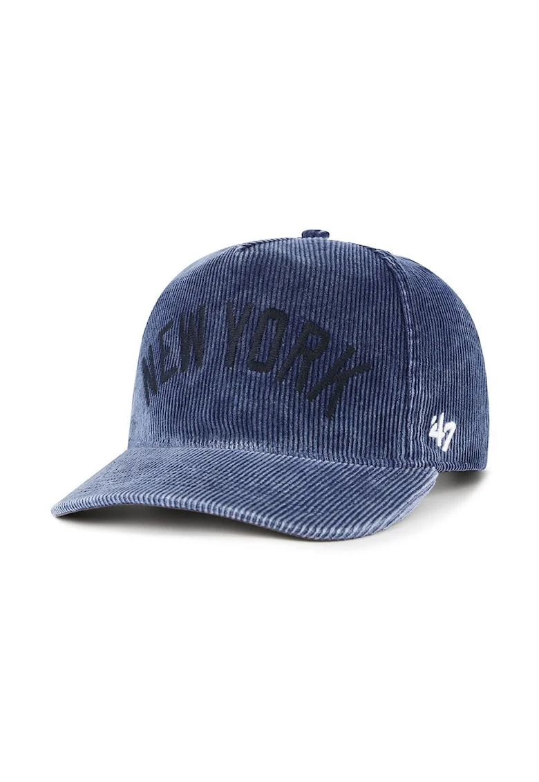 ’47, Sapca baseball striata cu text brodat, Bleumarin