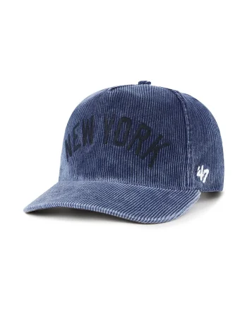 ’47, Sapca baseball striata cu text brodat, Bleumarin