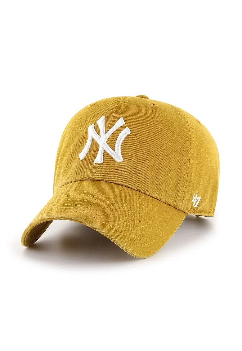 ’47, Sapca cu logo brodat New Yor Yankees, Alb/Galben mustar