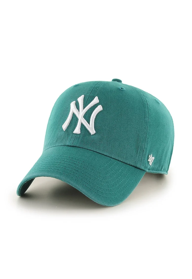 ’47, Sapca cu logo brodat New York Yankees, Alb/Verde smarald