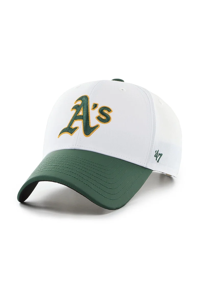 ’47, Sapca din amestec de lana cu broderie MLB Oakland Athletics, Alb/Verde/Galben