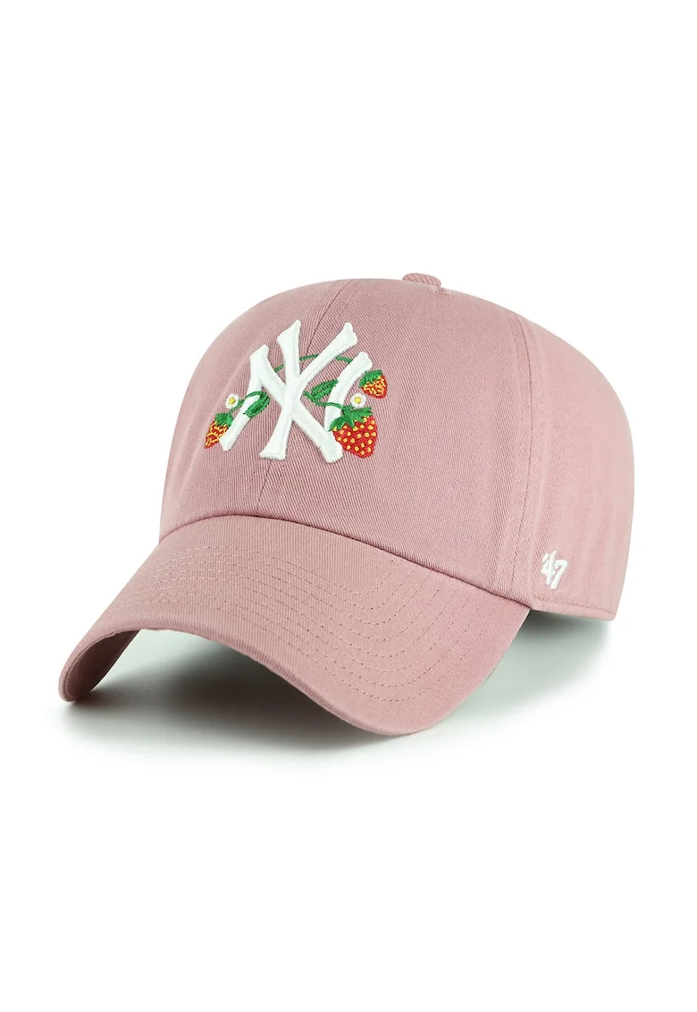 ’47, Sapca baseball ajustabila cu logo brodat, Alb/Verde/Roz prafuit