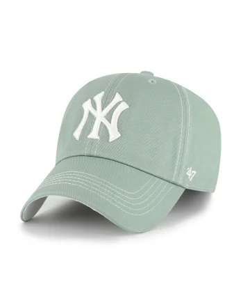 ’47, Sapca baseball cu cusaturi contrastante NY Yankees, Alb/Verde pal